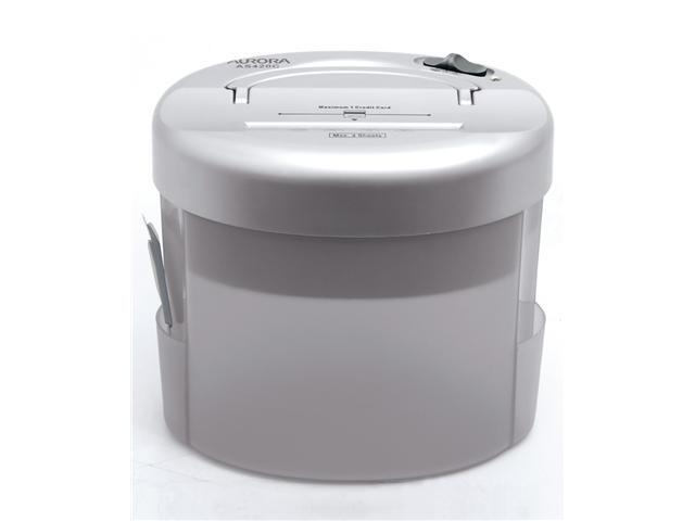 AS420C Aurora 4-Sheet Light Duty Crosscut Desktop Shredder