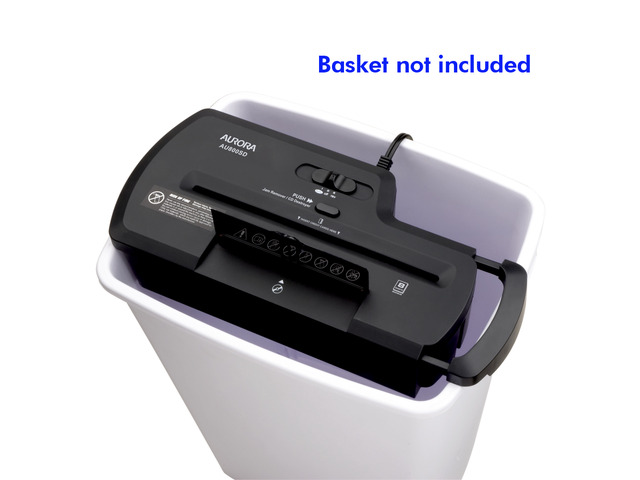 Aurora AU800SD Professional Strip Cut Paper Shredder /CD / Credit Card Shredder without Wastebasket