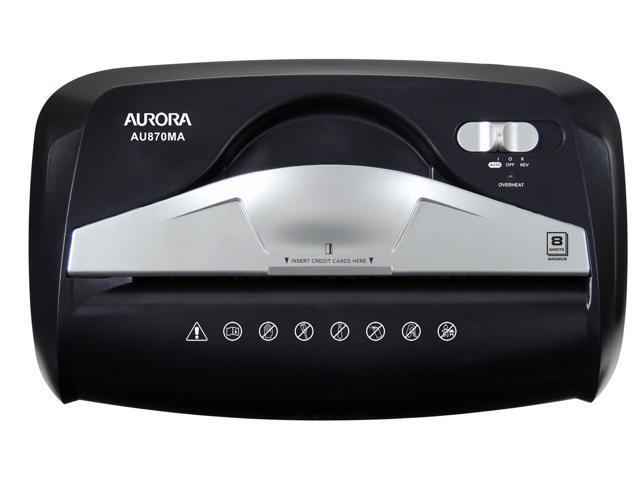 Aurora AU870MA High-Security 8-Sheet Micro-Cut Paper, Credit Card Shredder