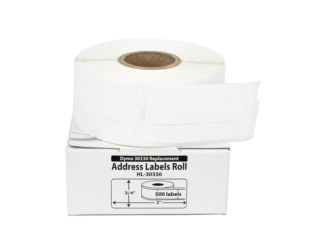HOUSELABELS Compatible DYMO 30330 Address Labels (3/4' x 2'), strong permanent adhesive, compatible with DYMO LW 450, 4XL, Rollo & Zebra Desktop...