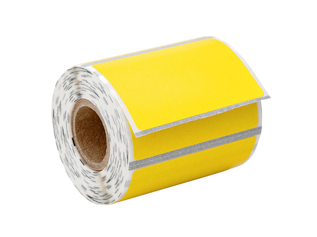 HOUSELABELS 2' x 1.25' Yellow Multipurpose Labels on 0.75' Core Compatible With Zebra and Rollo Printers, 2 Rolls / 280 Labels per Roll