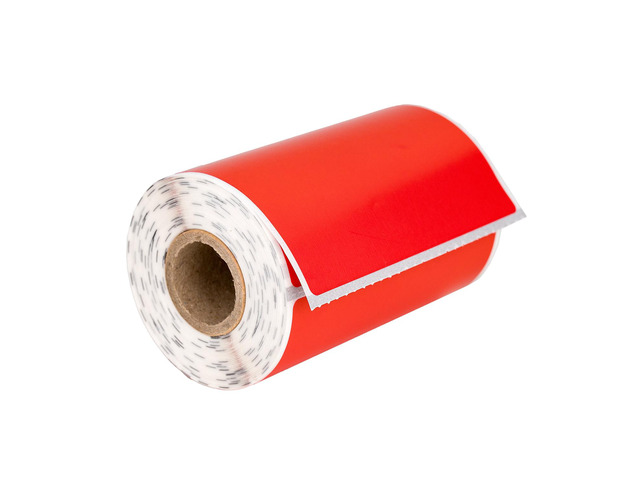 HOUSELABELS 3' x 2' Red Large Barcode Labels on 0.75' Core Compatible With Zebra and Rollo Printers, 6 Rolls / 210 Labels per Roll