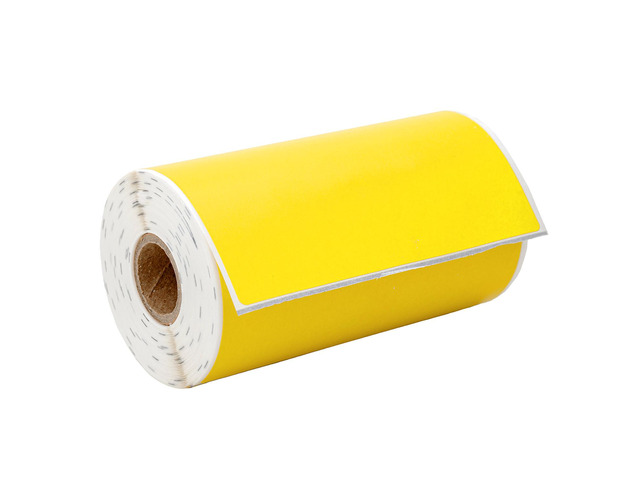 HOUSELABELS 4' x 6' Yellow Shipping Labels on 0.75' Core Compatible With Zebra and Rollo Printers, 1 Roll / 105 Labels per Roll
