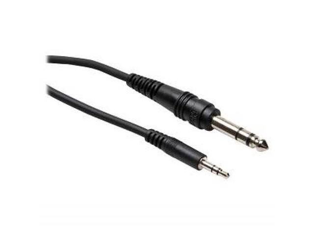 HOSA CMS-110 - Stereo Interconnect Cable Adapter 3.5 mm TRS to 1/4 in TRS - 10 ft
