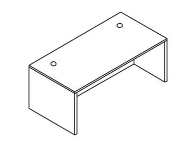 Lorell Rectangular Desk Shell 72'x36'x29-1/2' Mahogany 69371