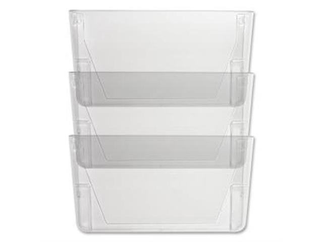 Vertical File System, 13-1/8'x4-1/2'x14-1/2', 3/PK, Clear