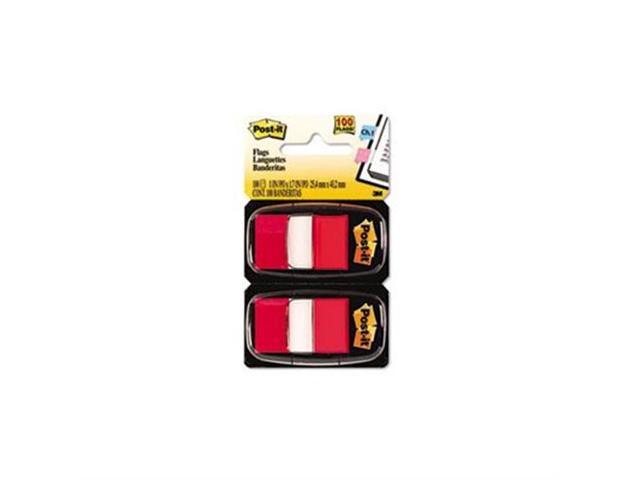 3M 680RD12 Marking Flags in Dispensers Red 50 Flags/Dispenser 12 Dispensers Pack