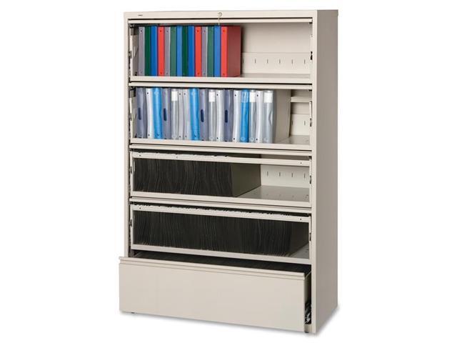 Lorell Lateral File RCD 5-Drawer 42'x18-5/8'x68-3/4' Putty 43516