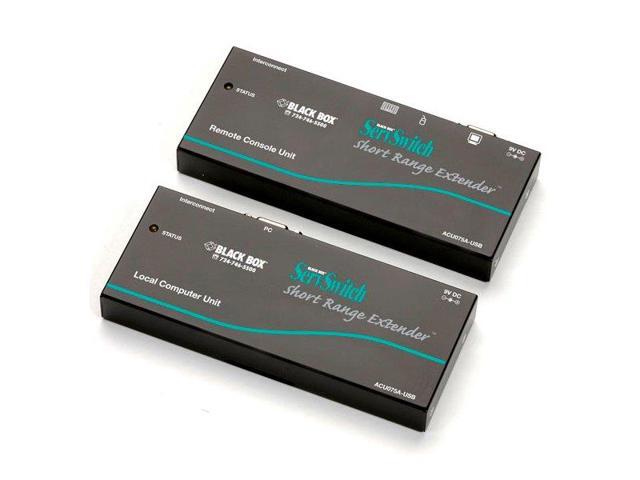 Black Box ACU075A-USB KVM Extender - Short-Range (75-ft,), VGA, USB, CATx