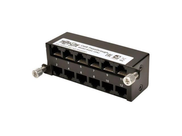 Tripp Lite N484-12RJ Cat5e/6 Pass-Through Cassette - (x12) RJ45