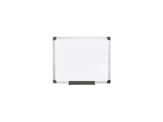 MasterVision Value Lacquered Steel Magnetic Dry Erase Board 24 x 36 White Aluminum Frame MA0307170