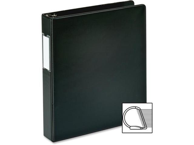 Business Source Slanted D-Ring Binder w/LBL HLD 1-1/2' Black 33125