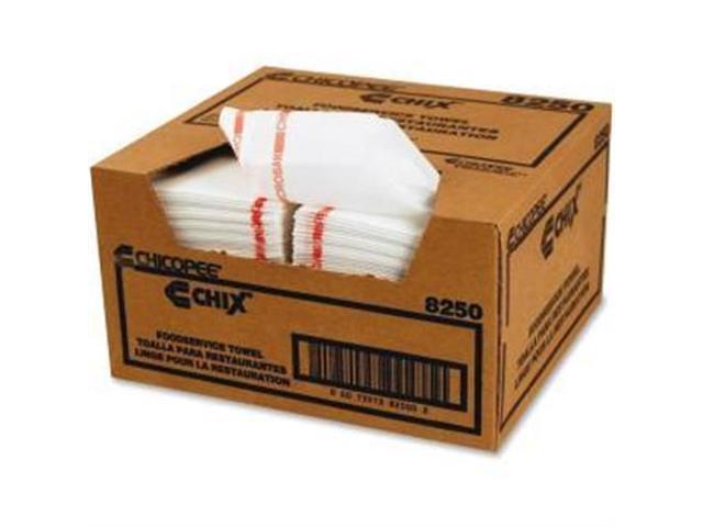 Chicopee - 8250 - Reusable Food Service Towels, Fabric, 13 1/2 x 24, White, 150/Carton