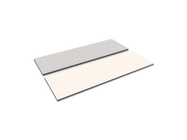 Reversible Laminate Table Top, Rectangular, 71 1/2w X 29 1/2d, White/gray