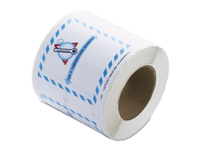 LabelMaster L450 Shipping And Handling Self-Adhesive Label, 5 1/2 X 5, Time/Temperature, 500/Roll