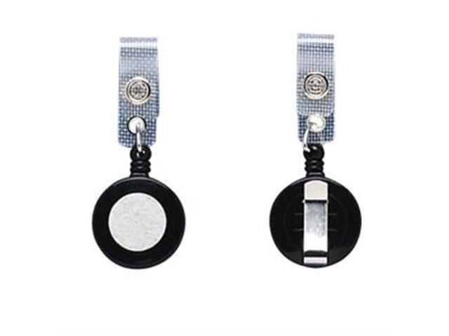 Baumgartens Card Reel with Belt Clip/Strap Extends 30' 25/PK Black 68424