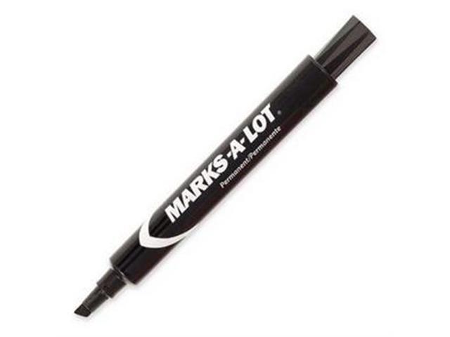 Avery Marks-A-Lot Large Desk-Style Permanent Marker Chisel Tip Black Dozen 08888