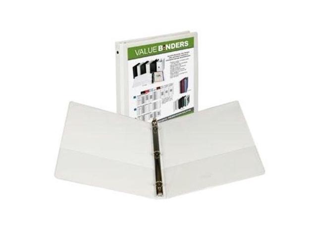 Samsill Economy View 0.5' Ring Binder - White, 6 Pack