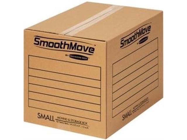 Fellowes 7713801 Bankers Box SmoothMove Basic Moving Boxes, Small Size, Kraft, Blue, 12'H x 12'W x 16'D - 1 Pack (25 Boxes)