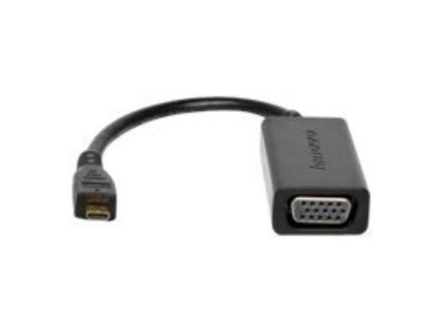Lenovo 4X90H55731 Video / Audio Adapter - Hdmi / Vga - Hd-15 (F) To Micro Hdmi (M) - For Thinkpad Helix 20Cg, 20Ch; Yoga Tablet 10; 8