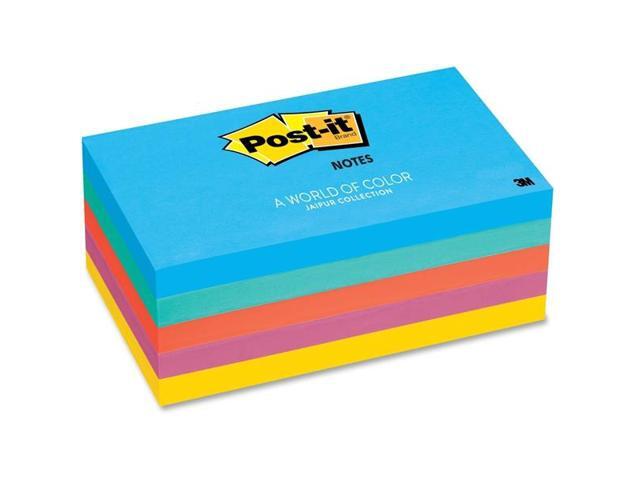 3M 6555UC Ultra Color Notes 3 x 5 Five Colors Five 100-Sheet Pads Pack