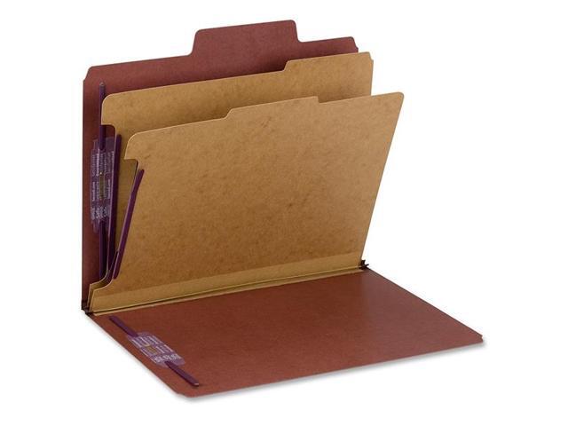 Smead SuperTab Classif. Folder w/ Div Ltr 10/BX 2' Exp RD 14070