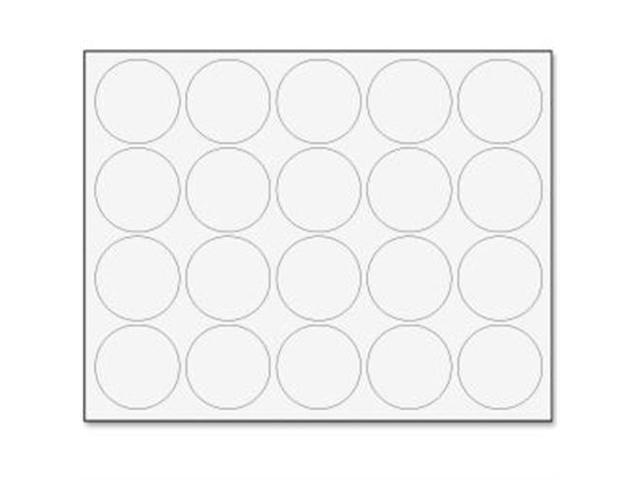 MasterVision Interchangeable Magnetic Characters, Circles, White, 3/4' Dia., 20/Pack