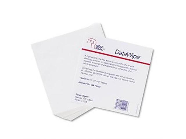 Read Right DataWipe Office Equipment Cleaner Cloth 6 x 6 White 75/Pack RR1250