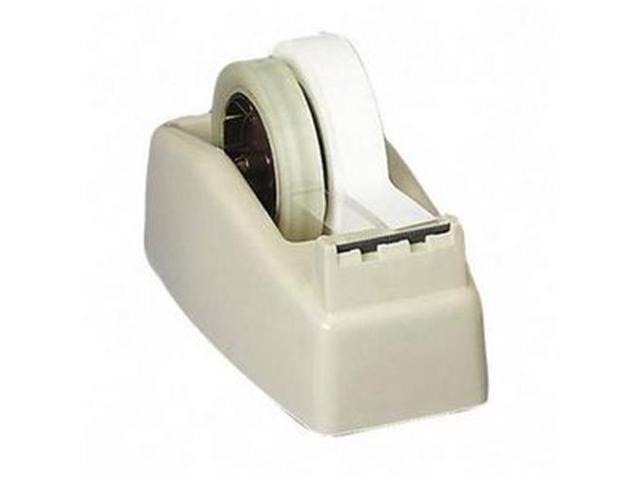 Scotch Two-Roll Desktop Tape Dispenser 3' Core High-Impact Plastic Beige C22