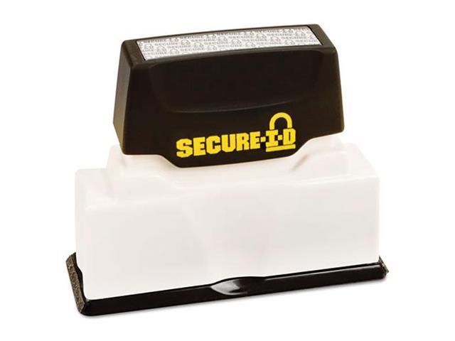 Secure-I-D Security Stamp Obscures Area 2 1/2 x 5/16 Black