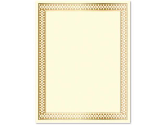 Geographics Traditional Award Certificates - 24 lb - Laser, Inkjet Compatible - Gold100 / Pack GEO47833