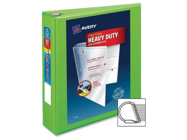 Avery Heavy-Duty View Binder w/Locking EZD Rings 2' Cap Chartreuse 79776