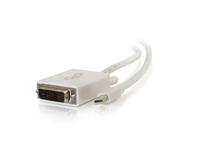 C2g Mini Displayport To Dvi Adapter - Mini Dp To Dvi-D Active Converter - White