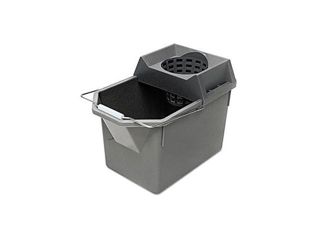 Rubbermaid Commercial Pail/Strainer Combination 15qt Steel Gray 6194STL