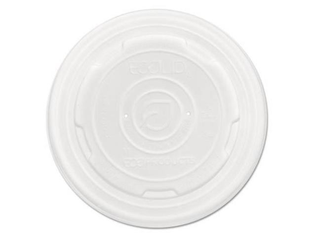 Eco-Products Lid,Plas,Soup Cups,Wh,500 EPECOLIDSPL