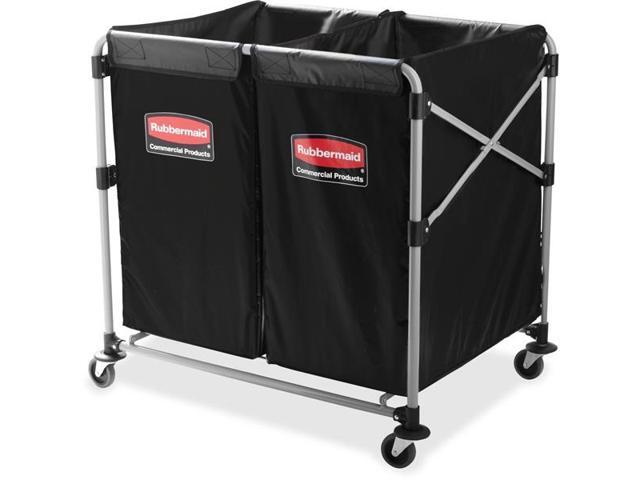 Rubbermaid Commercial Collapsible X-Cart Steel 2 to 4 Bushel Cart 24 1/10w x 35
