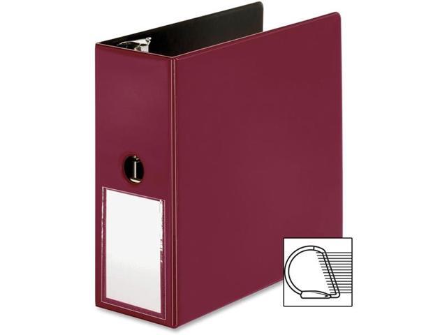 Business Source Slanted D-Ring Binder w/LH 5' Burgundy 33122
