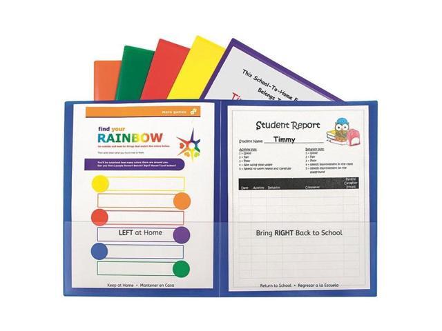 C-Line Classroom Connector Folders Assorted 6/Pk 32010