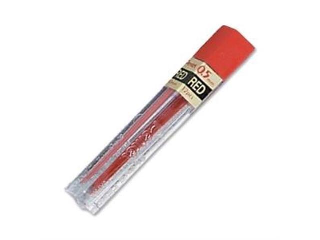 Pentel 0.5mm Refill, Red Lead, Tube of 12 PPR5