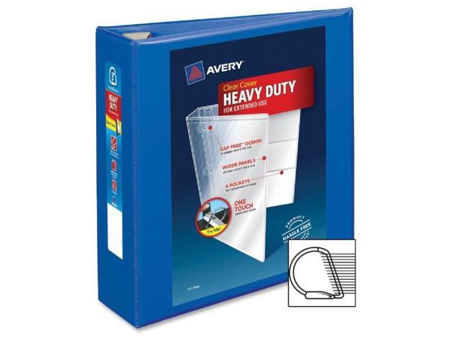Avery - Heavy Duty 3" 3-Ring View Binders, One Touch EZD Ring - Pacific Blue - image 5