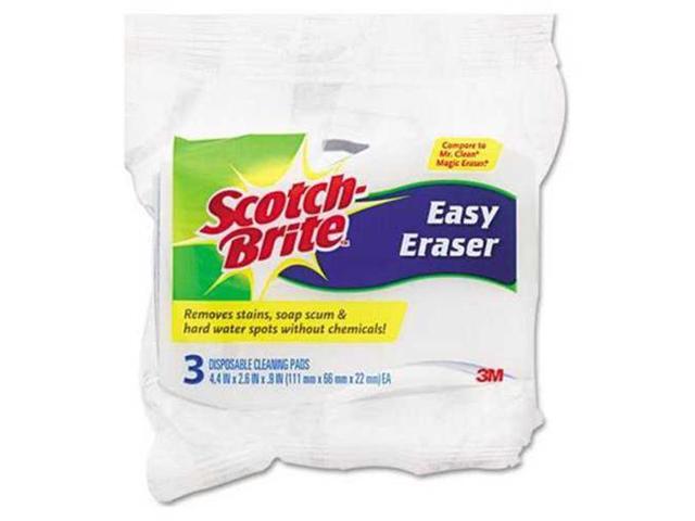 Scotch-Brite Professio Easy Erasing Pad 4004, 4.4 X 2.6, Blue/White, 3/Pack 833