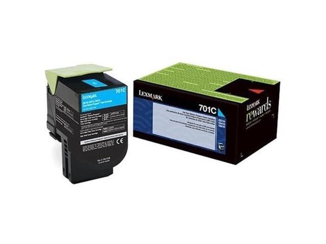 Lexmark 70C00CG TAA Return Program Toner Cartridge - Cyan