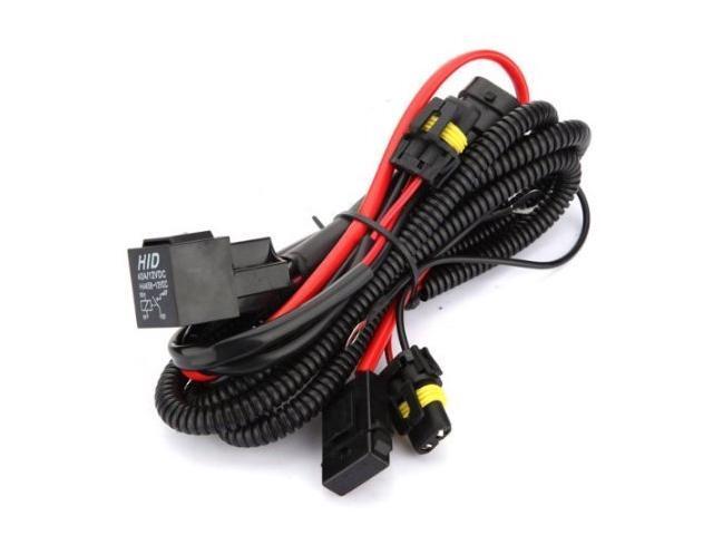 GP THUNDER HID Conversion Kit Universal Single Beam Relay Wiring Harness Relay Harness Wire Control 12V 35W/55W Light Lamp Controller - H1 H3 H8 H9...