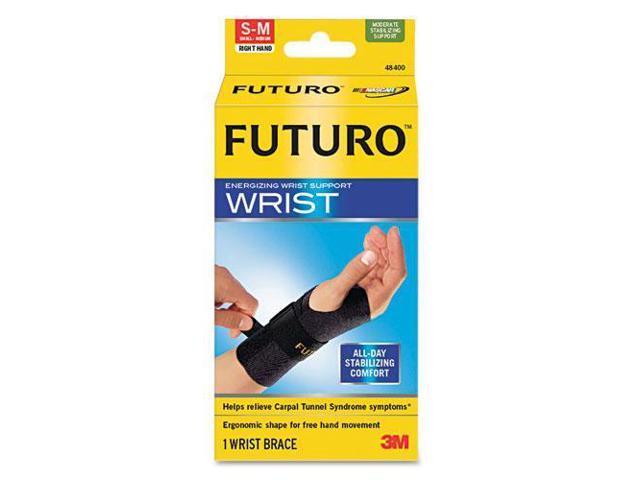 Energizing Wrist Support, Small/Medium, Fits Right Wrists 5 1/2 - 6 3/4, Black