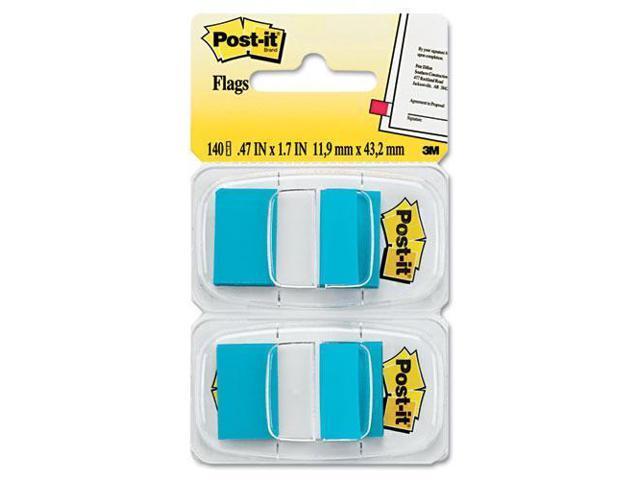 3M 680BB2 Standard Tape Flags in Dispenser Bright Blue 100 Flags per Dispenser