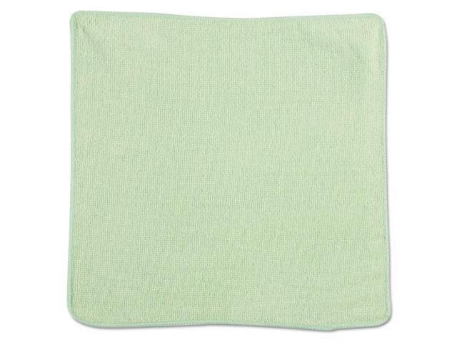 Rubbermaid Commercial Microfiber Cleaning Cloths 12 x 12 Green 24/Pack 1820578