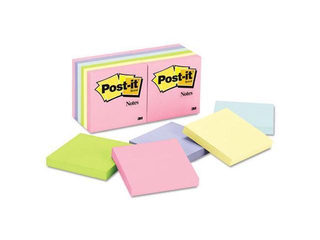 Post-it Original Pads in Marseille Colors 3 x 3 100-Sheet 12/Pack 654AST