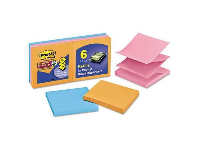 Post-it Pop-up 3 x 3 Note Refill Marrakesh 90-Sheet 6/Pack R3306SSAN