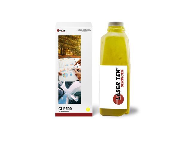 Laser Tek Services Yellow Toner Refill Kit for the Samsung CLP-500 CLP-500N CLP-550 CLP-550N CLP-500D5Y