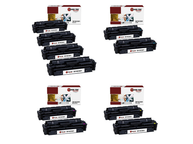Laser Tek Services Compatible Toner Cartridge Replacement for Canon 055 Works with Canon Color ImageClass LBP660C, MF740C Printers (Black, Cyan,...